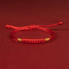 Handmade Braided Red String Bracelet with Chinese Knot