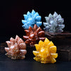 Crystal Nine-Tailed Fox Figurine, Natural Stone Home Decor