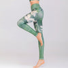 Women's Floral Print Yoga Pants High Waist Fitness Leggings