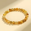 Tiger Eye Charm Bracelet with Koi, Bamboo and Mantra