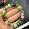 Jade Bead Bracelet Chinese Style Barrel Shape