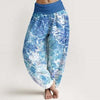 Women's Harem Pants Elastic Waist Floral Print Casual Yoga Trousers