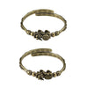 Brass Pixiu Cuff Bracelet with Wealth Charm