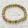 Ceramic Bead Bracelet, Handmade Stretch Elastic Band