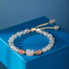 Aquamarine Strawberry Quartz Amethyst Moonstone PiXiu Bracelet