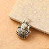 Feng Shui Lucky Cat Keychain with Five Emperor Coins