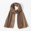 Men's Soft Warm Winter Scarf with Fringe Edge
