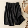 Women's Cotton Linen Shorts with Pockets