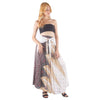 Printed Wrap Maxi Skirt, Boho Summer Long Skirt