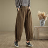 Women's Cotton Harem Pants with Pockets