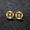 Stainless Steel Asymmetric Stud Earrings