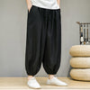 Men's Harem Pants Cotton Linen Summer Drawstring