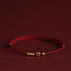 Concentric Circle Red String Bracelet and Anklet