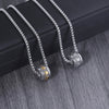 Om Mani Padme Hum Titanium Steel Necklace Pendant