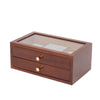 Wooden Jewelry Box with Carved Plum Blossom Lid