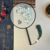 Embroidered Round Hand Fan with Tassel, Chinese Classical Style