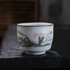 Ru Kiln Kung Fu Tea Cup, Moon White Ceramic Teacup