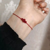Handwoven Red String Ruyi Knot Bracelet for Women