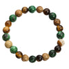 Tiger Eye and Picture Jasper Zodiac Bead Bracelet