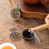 Mini Pipa and Gourd Fan Incense Burner, Alloy Metal Home Decor