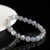 Moonstone Beads Bracelet Blue Flash Labradorite