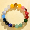 Five Elements Crystal Bracelet, Multi-Stone Beaded Wristwear