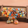 Candy Agate Strength Bead Bracelet with Charms