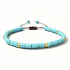 Natural Stone Adjustable Spacer Bead Bracelet