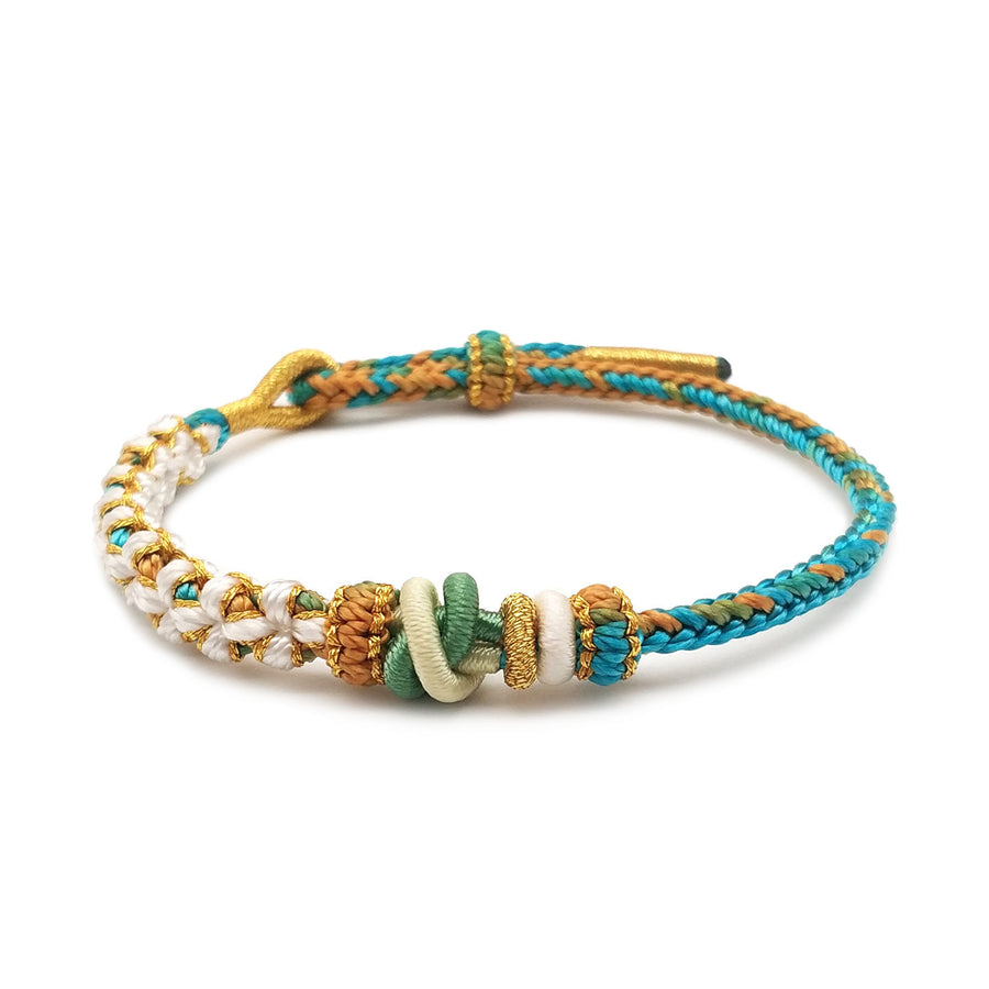 Handmade Braided Chinese Knot Bracelet with Traditional Motifs