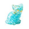 Crystal Chip Resin Cat Figurine Desktop Decoration