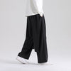 Men's Cotton Linen Wide Leg Pants With Pockets