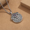 Peony Flower Copper Coin Necklace