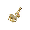 Gold-Plated Stainless Steel Goat Pendant Necklace