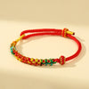 Five Wealth Gods Braided String Bracelet