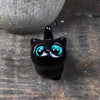 Wooden Cat Figurine, Sandalwood Desk Decor