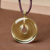 Natural Stone Peace Buckle Pendant Necklace