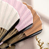 Retro Solid Color Shell Shape Handheld Folding Fan