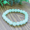 Ice Glass Bead Bracelet, Handmade Pastel Stretch Wristband