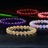 Natural Crystal Bracelet 8mm Beads, Polished Gemstone Jewelry