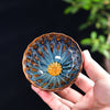 Lotus Peacock Ceramic Teacup Inlaid Tea Cup 120ml
