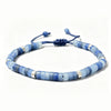 Natural Stone Adjustable Spacer Bead Bracelet