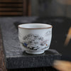 Ru Kiln Kung Fu Tea Cup, Moon White Ceramic Teacup