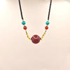 Cinnabar Pendant Necklace with Ruyi Charm and Cord