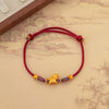 Flying Horse Red String Bracelet with Gold-Tone Charm