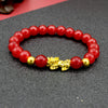 FengShui PiXiu Wealth Bracelet with Gold Tone Accents