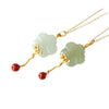 Plum Blossom Pendant Necklace in Silver with Gold Tone