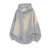 Men's Hoodie Fall Winter Buttons Twisted Design Long Sleeve