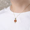 Sterling Silver Lotus Enamel Pendant, Ring or Earrings