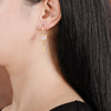 FengShui White Jade Fox Fortune Earrings