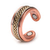 Adjustable Magnetic Copper Bracelet and Ring Set